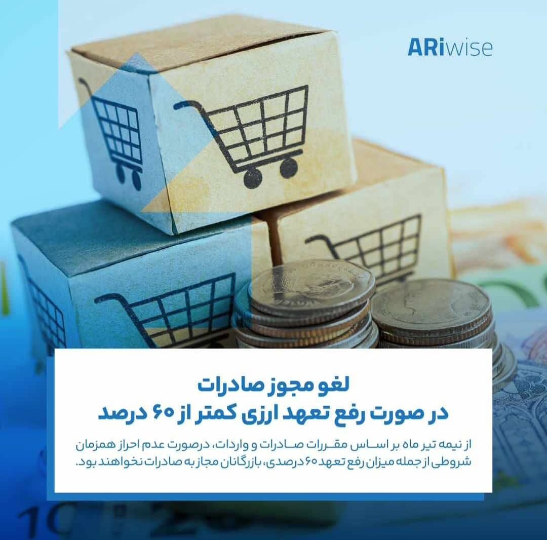 تغییرات جدید در فعالیت کارتهای بازرگانی که کمتر از ۶۰ درصد تعهدات  ارزی خود را ایفا کرده اند