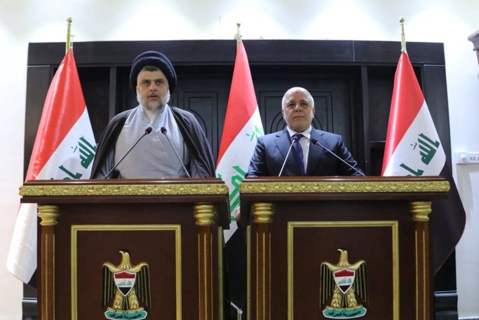 Cleric Sadr meets Iraq PM Abadi, hinting at coalition