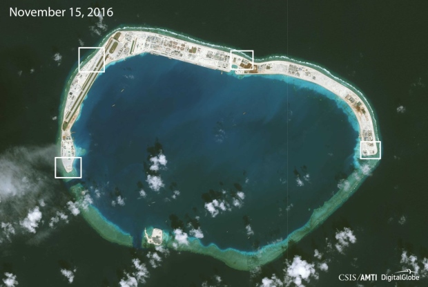 China installs weapons systems on artificial islands - U.S. think tank