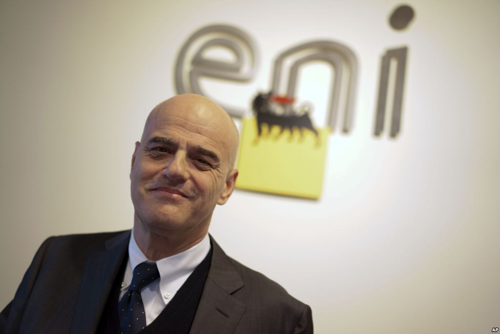 Eni CEO Urges Non-OPEC to Cut Output, Sees Profit at $50 Oil