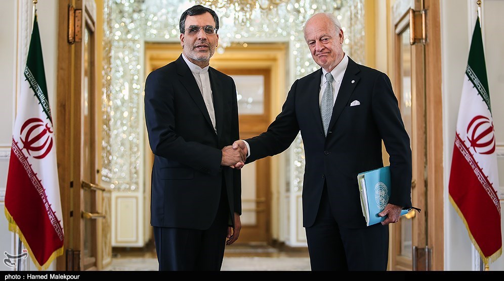 UN envoy, Zarif deputy discuss Syrian crisis in Tehran