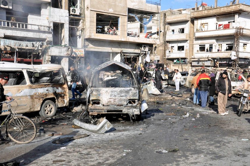 Double suicide attack kills 40 in Damascus: report