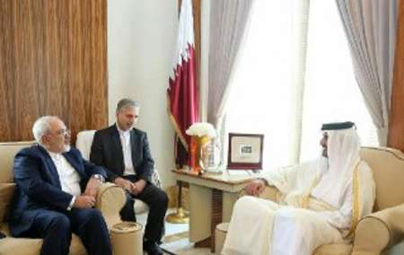 Zarif, Qatari Emir hold talks