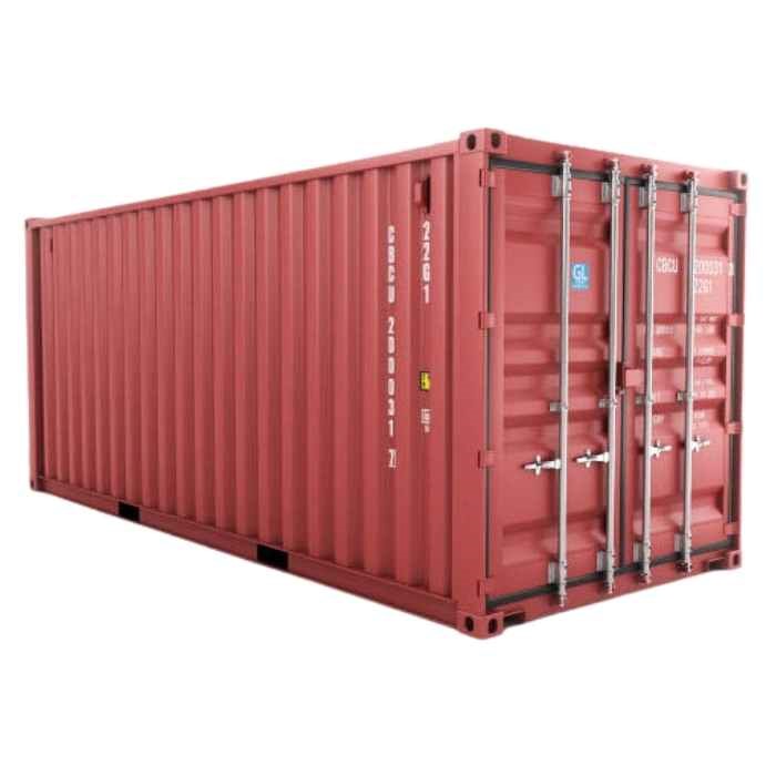 Shipping container types and dimensions