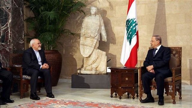 Iran FM meets Lebanese newly-elected President
