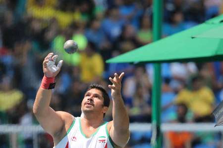 Iranian athlete wins bronze medal in Men's shot put