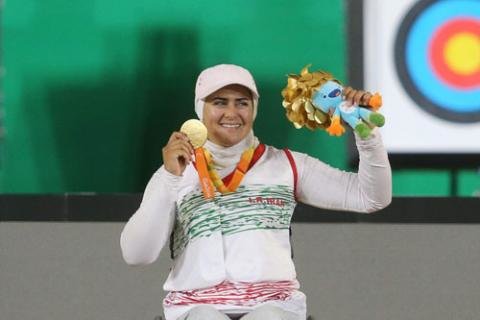 The World Archery gold medal for an Iranian
