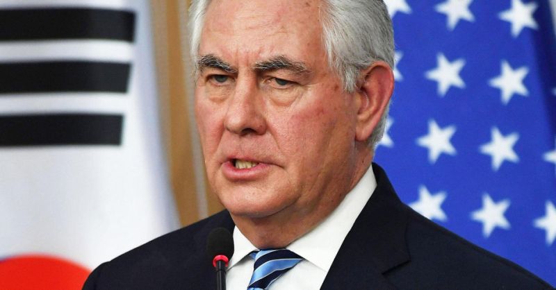 Tillerson Dismisses North Korea `Regime Change' as Warships Move