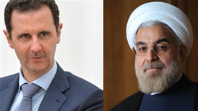 Iran to continue support for Syria against terrorism, Rouhani tells Assad