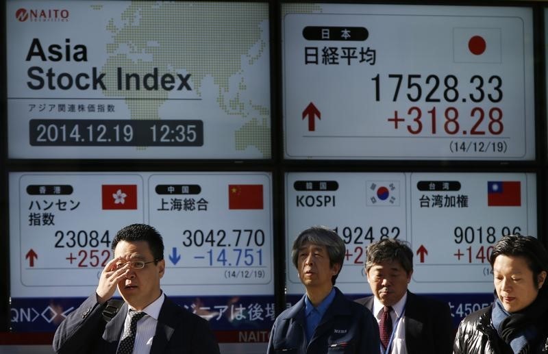 Asia Stocks Mixed Before Korea Drill, Jackson Hole
