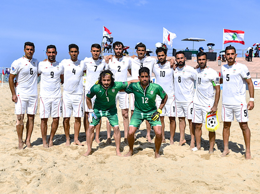 Iran beach soccer team ranks 3rd in world