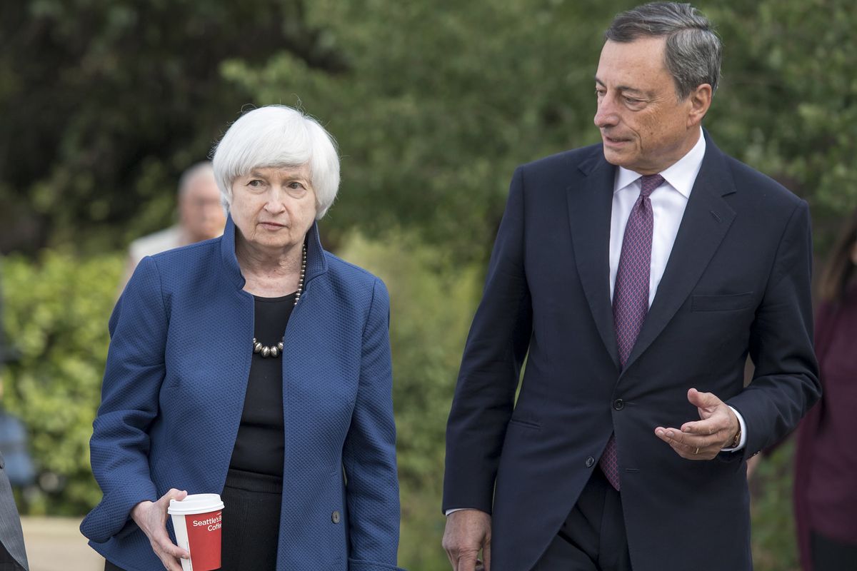 Yellen and Draghi Both Defend Post-Crisis Financial Regulation