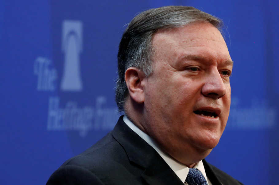 Pompeo warns Iran on nuclear arms; hopes military force will never be needed