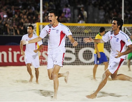 Iran ranks 1st in AFC Beach Soccer champs