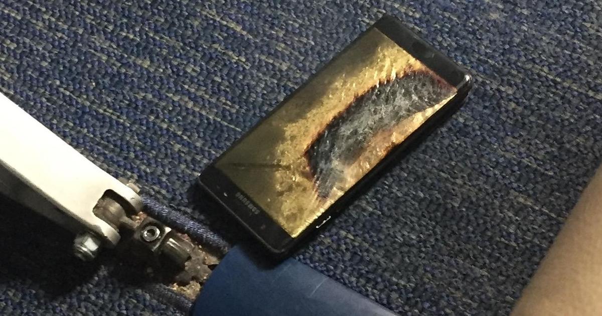Replacement Samsung Note 7 phone emits smoke on U.S. plane: family