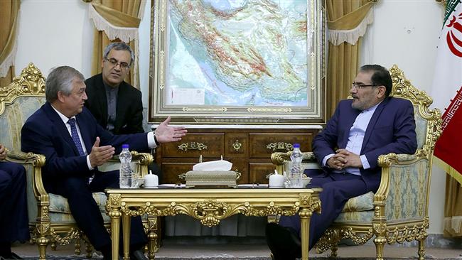 Benefits of Iran-Russia-Syria-resistance front cooperation showing: Shamkhani