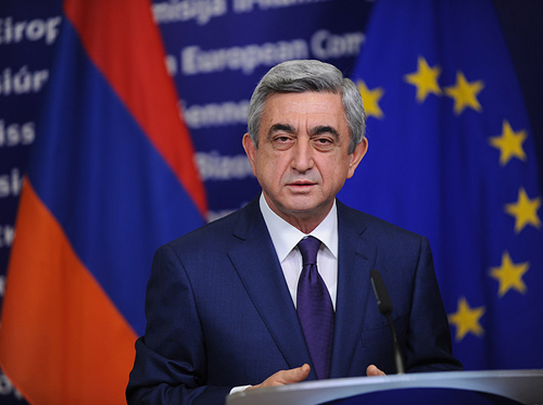 Armenian president calls for broadening of Iran-EU ties