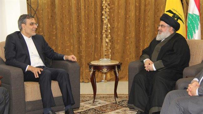 Iran diplomat, Hezbollah chief discuss Mideast developments