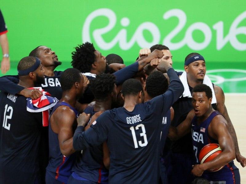 Basketball: U.S. routs Serbia for third straight gold
