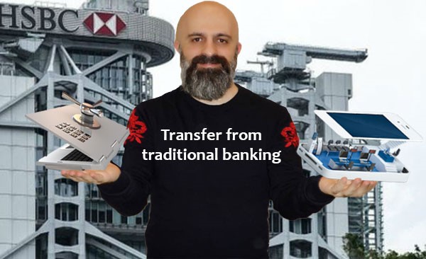 Transfer from traditional banking