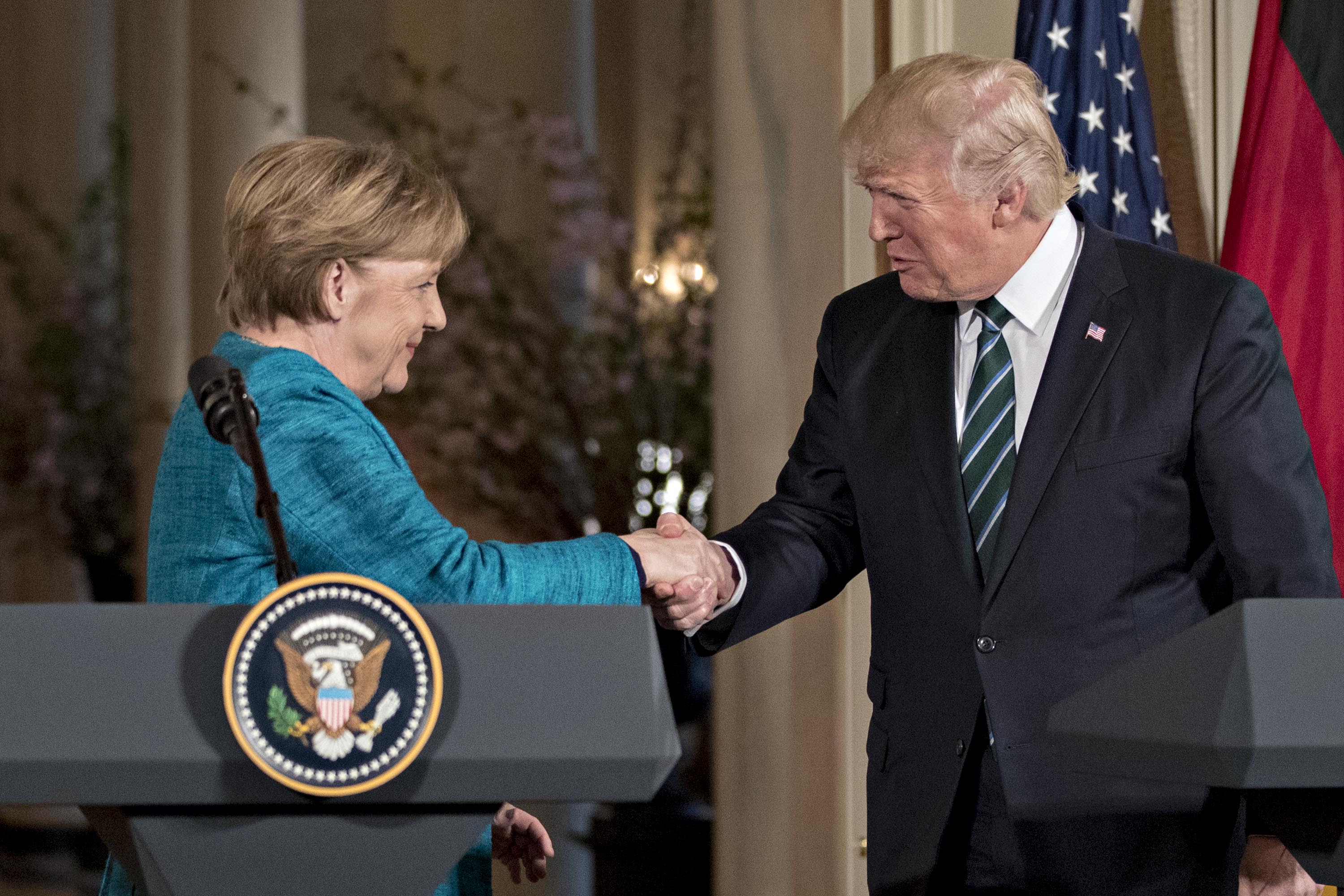 Day After Frosty Merkel Meeting, Trump Slams Germany on NATO