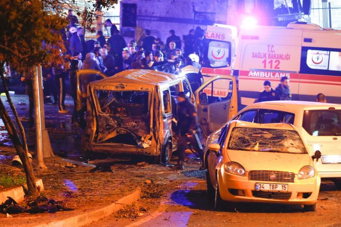 Twin bombing outside Istanbul soccer stadium kills 29, wounds 166