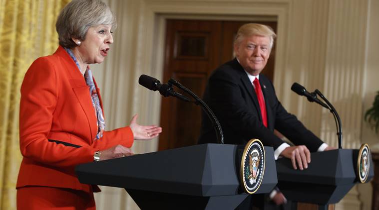 Trump Tells May He’ll Maintain Trade Terms for U.K. After Brexit