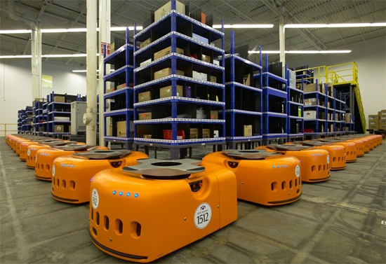 In Warehouses of the Future, Robots Do the Walking