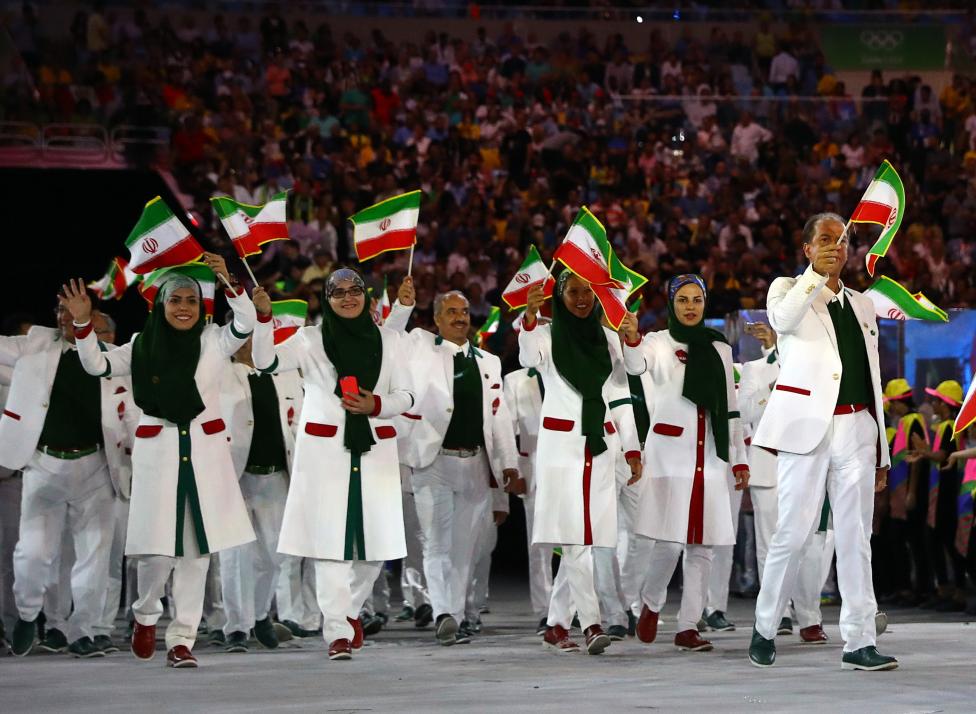 Parade of Iranian athletes in Rio Olympic 2016