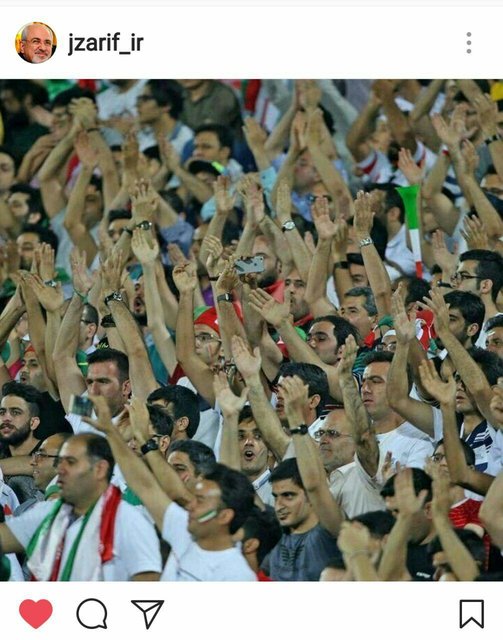 تبریک ظریف به تیم ملی فوتبال +عکس