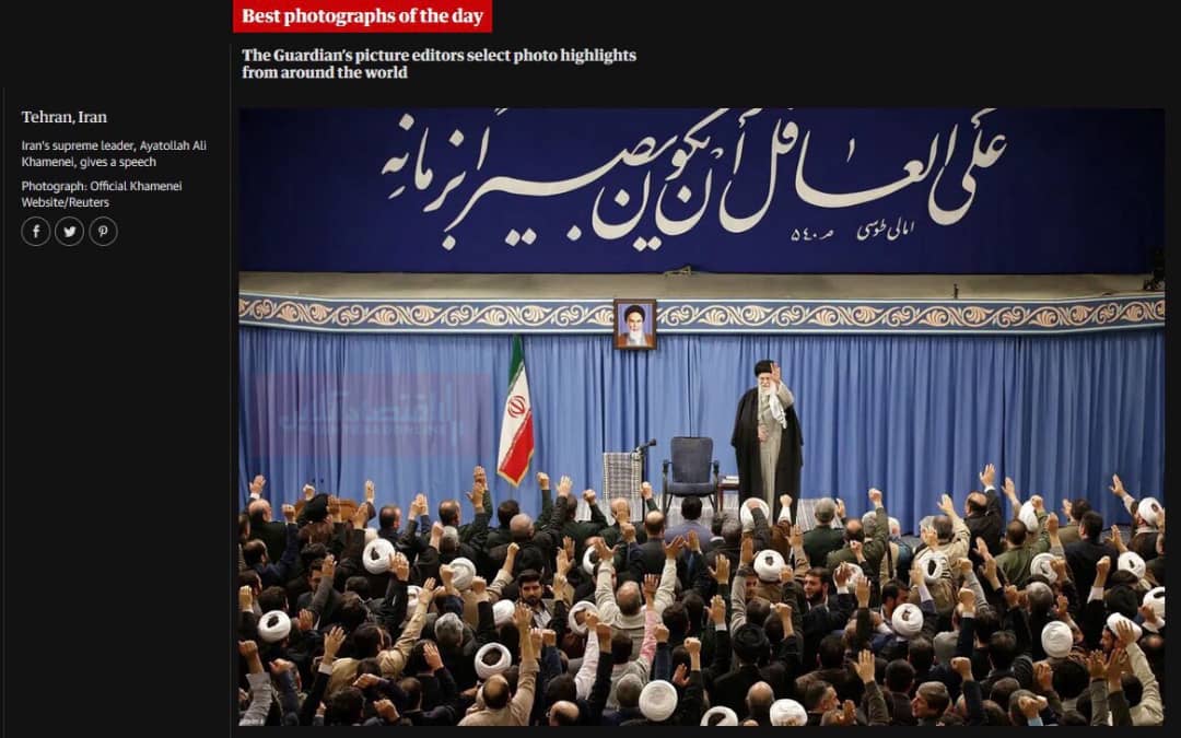 دیدار رهبر معظم انقلاب با مردم تبریز عکس روز گاردین