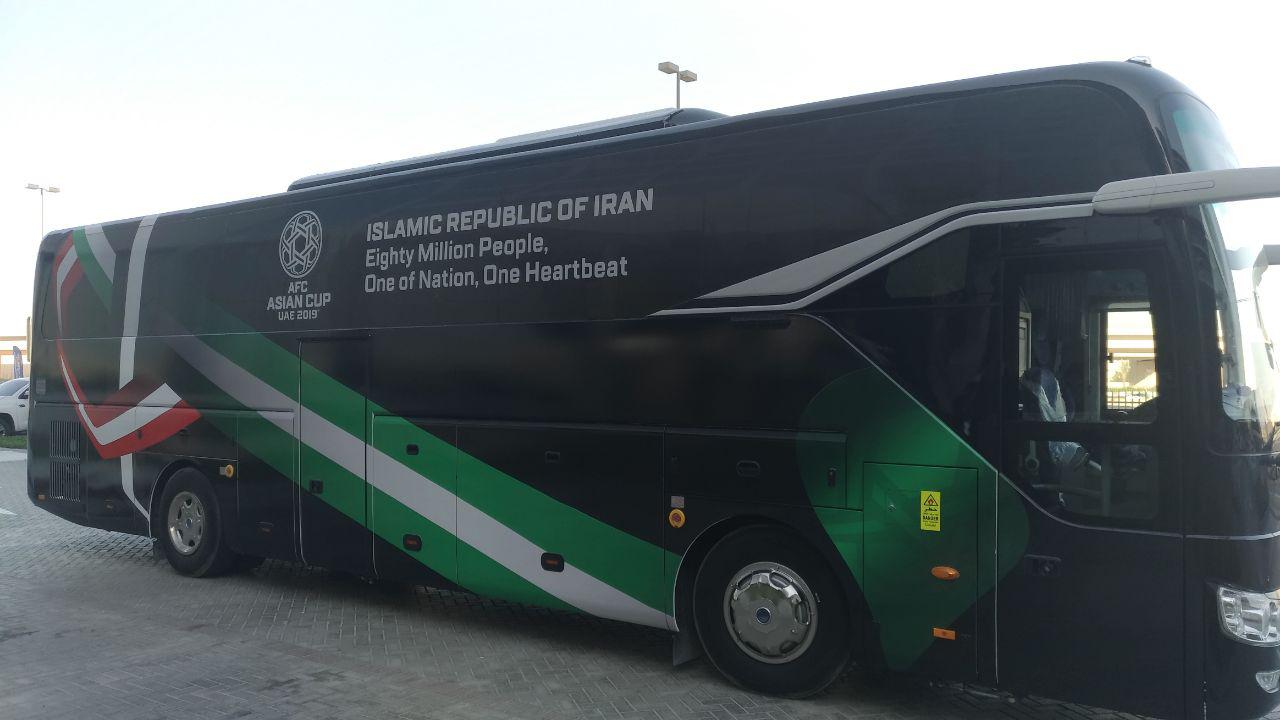 رونمایی از اتوبوس تیم ملی در جام ملت‌های آسیا +عکس