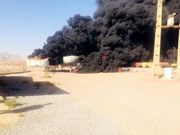 علت آتش‌سوزی مخزن مواد نفتی بندرعباس مشخص شد