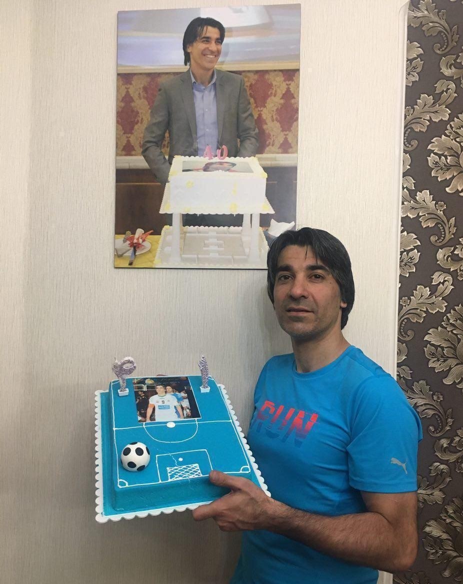 کیک تولد وحید شمسایی +عکس