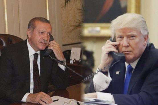 گفت‌وگوی اردوغان و ترامپ پیرامون عملیات نظامی در سوریه