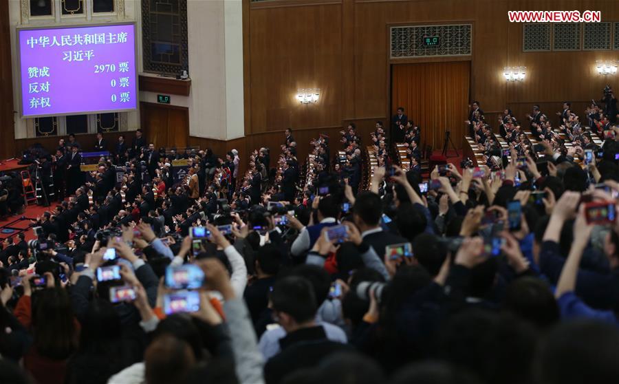  شی جین پینگ برای دومین بار رییس جمهور چین شد