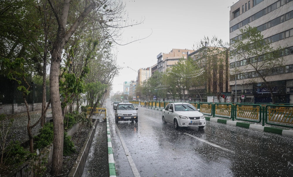 احتمال بارش تگرگ در تهران