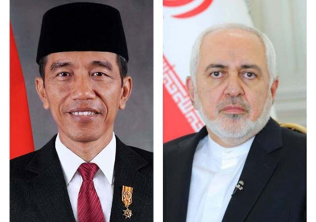 دیدار ظریف با رییس‌جمهوری اندونزی