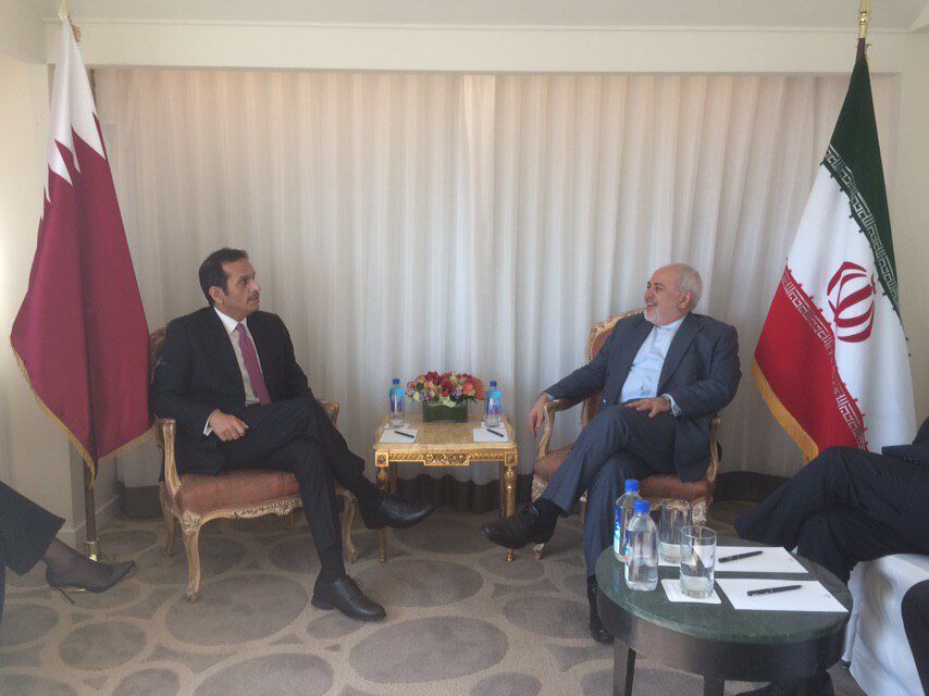 وزیر امور خارجه قطر با همتای ایرانی خود دیدار کرد