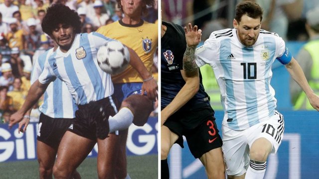 
مقایسه مارادونا و مسی در جام‌های جهانی
