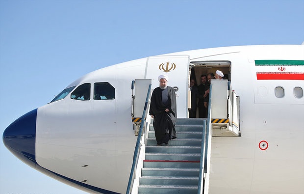 رییس‌جمهور وارد استان کردستان شد