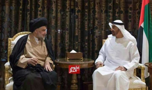 دیدار مقتدی صدر در امارات با ولیعهد ابوظبی 