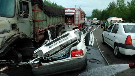 راننده پراید خوابید، ۵ نفر در جاده پونل کشته شدند
