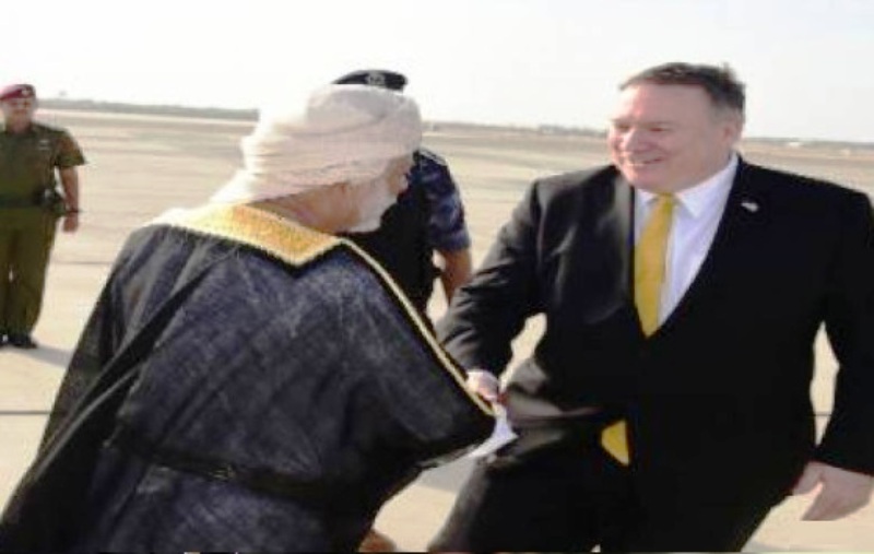 رایزنی پمپئو با پادشاه عمان 