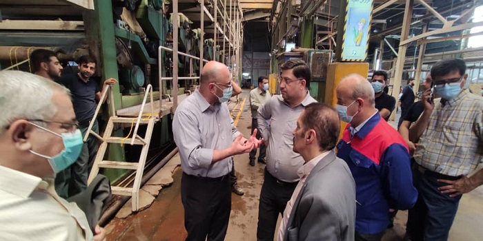 بازدید جمعی از مدیران تاسیکو و پروژه بیستون از کارخانه کاغذسازی کاوه