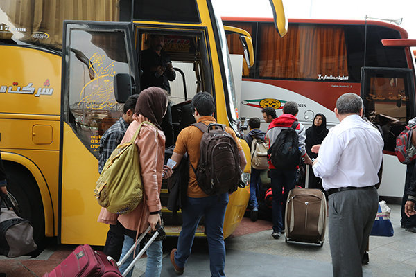۷ میلیون نفر عید امسال با اتوبوس سفر کردند