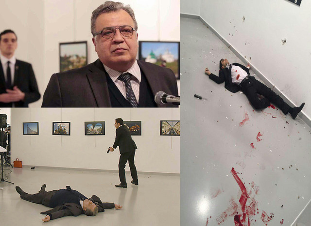 مرگ سفیر روسیه در ترکیه در پی اقدام تروریستی +عکس