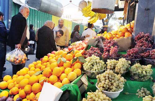 بازار میوه و تره‌بار تحت تاثیر فصل سرما