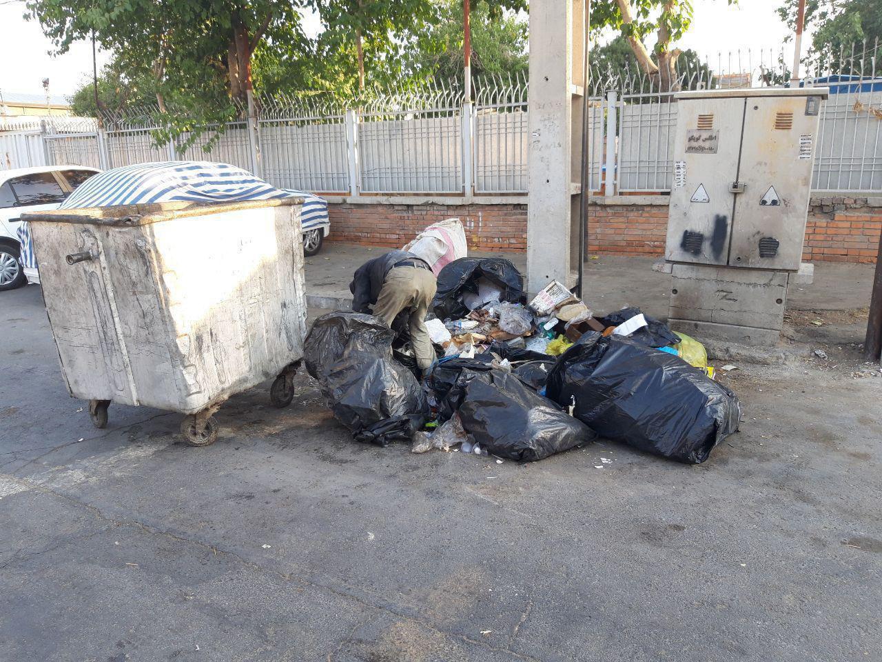 وضعیت جمع‌آوری مخازن زباله‌ها در مناطق پایتخت