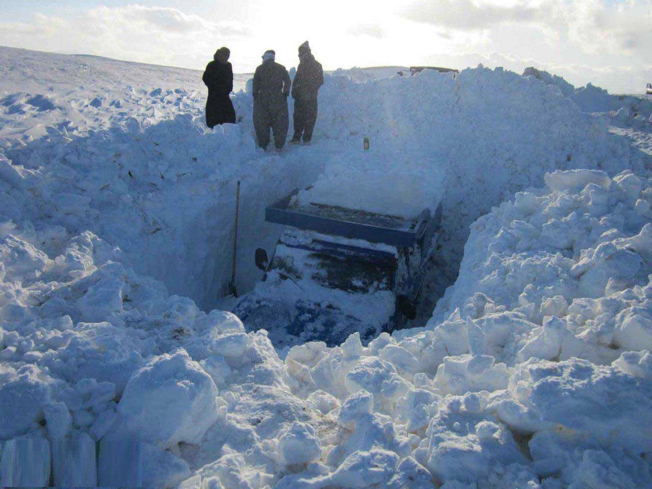 میزان برف در کردستان +عکس